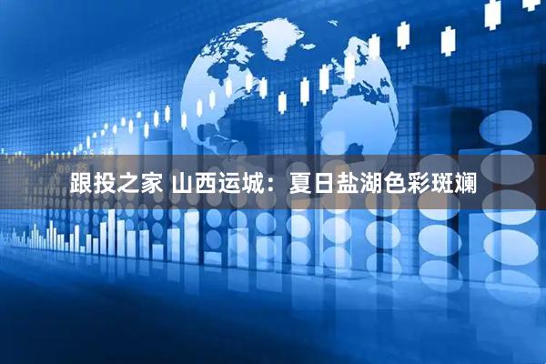 跟投之家 山西运城：夏日盐湖色彩斑斓